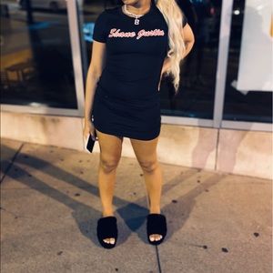 Shane Justin Dress (Black + Red) size small